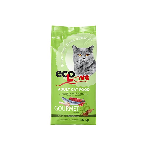 Ecolove Gurme Yetişkin Kedi Maması 15 Kg Kedi Tavuk