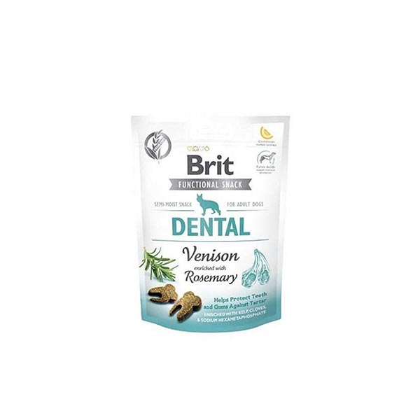 Brit Functional Snack Dental Geyik Etli Ve Biberiyeli Köpek Ödül Maması 150 gr
